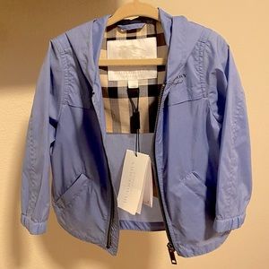 Burberry Children Windbreaker in Hydrangea Blue